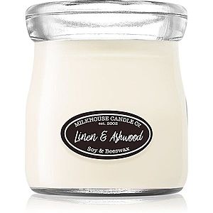 Milkhouse Candle Co. Creamery Linen & Ashwood vonná sviečka Cream Jar 142 g vyobraziť