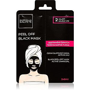 Gabriella Salvete Face Mask Black Peel Off čierna zlupovacia maska na tvár 2x8 ml vyobraziť