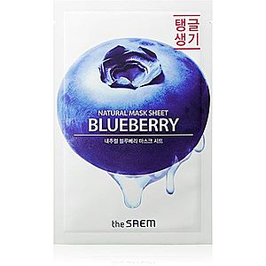 The Saem Natural Mask Sheet Blueberry plátenná maska s revitalizačným účinkom 21 ml vyobraziť