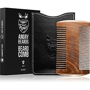Angry Beards Beard Comb 69 Teeth drevený hrebeň na fúzy obojstranný 1 ks vyobraziť