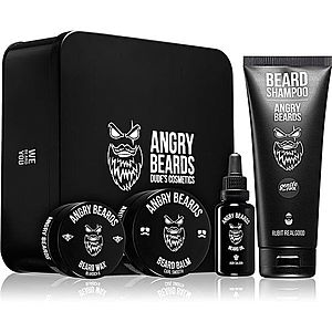 Angry Beards Saloon sada na bradu pre mužov vyobraziť