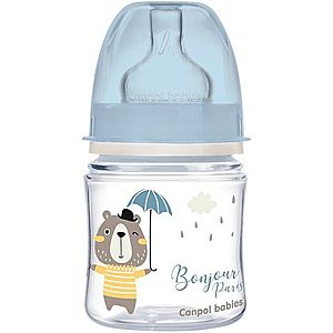 Canpol babies Bonjour Paris dojčenská fľaša 0m+ Blue 120 ml vyobraziť