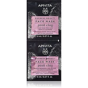 Apivita Express Beauty Cleansing Face Mask Pink Clay čistiaca maska na tvár 2x8 ml vyobraziť