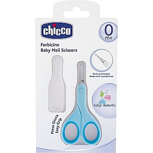 Chicco Baby Moments detské nožničky s guľatou špičkou 0m+ Blue 1 ks vyobraziť