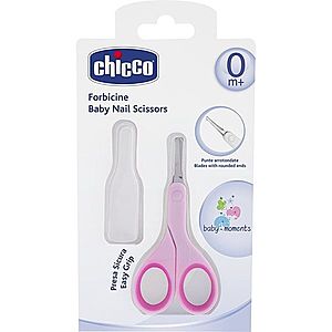 Chicco Baby Moments detské nožničky s guľatou špičkou 0m+ Pink 1 ks vyobraziť