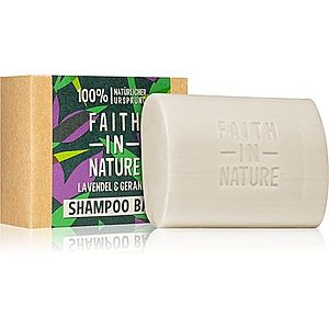 Faith In Nature Lavender & Geranium organický tuhý šampón s levanduľou 85 g vyobraziť