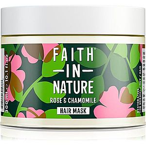 Faith In Nature Rose & Chamomile regeneračná maska pre poškodené vlasy 300 ml vyobraziť