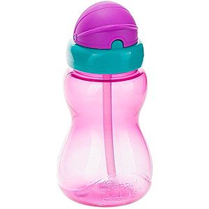 canpol babies Sport Cup detská fľaša s rúrkou 12m+ Pink 270 ml vyobraziť