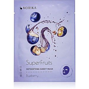 KORIKA SuperFruits Blueberry - Detoxifying Sheet Mask detoxikačná plátenná maska Blueberry 25 g vyobraziť