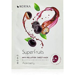KORIKA SuperFruits Acai Berry - Anti-pollution Sheet Mask plátenná maska s detoxikačným účinkom Acai berry 25 g vyobraziť