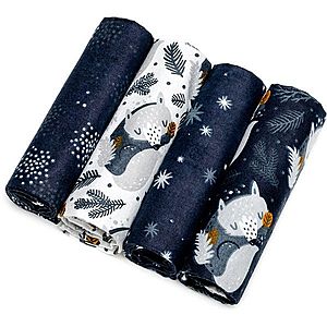 T-TOMI Cloth Diapers Night Foxes látkové plienky 76x76 cm 4 ks vyobraziť