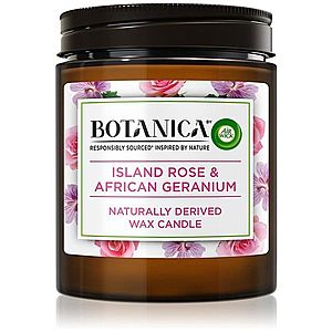 Air Wick Botanica Island Rose & African Geranium vonná sviečka s vôňou ruží 205 g vyobraziť