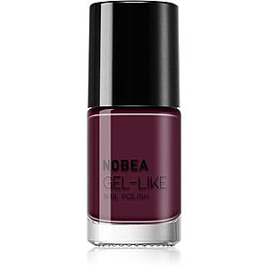 NOBEA Day-to-Day Gel-like Nail Polish lak na nechty s gélovým efektom odtieň Maroon red #N46 6 ml vyobraziť