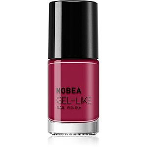 NOBEA Day-to-Day Gel-like Nail Polish lak na nechty s gélovým efektom odtieň Pomegranate red #N45 6 ml vyobraziť