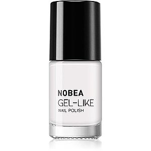 NOBEA Day-to-Day Gel-like Nail Polish lak na nechty s gélovým efektom odtieň Snow white #N57 6 ml vyobraziť
