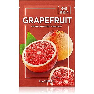 The Saem Natural Mask Sheet Grapefruit plátenná maska pre rozjasnenie a vitalitu pleti 21 ml vyobraziť