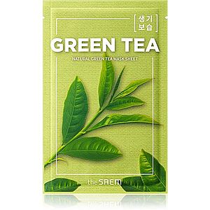 The Saem Natural Mask Sheet Green Tea plátenná maska s hydratačným a upokojujúcim účinkom 21 ml vyobraziť