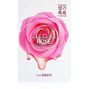 The Saem Natural Mask Sheet Rose plátenná maska s hydratačným a revitalizačným účinkom 21 ml vyobraziť