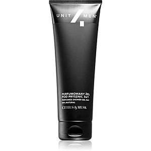 Unit4Men Perfumed shower gel 3 v 1 šampón, kondicionér a sprchový gél s parfumáciou Citrus and Musk 200 ml vyobraziť