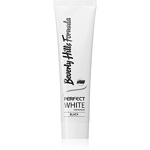 Beverly Hills Formula Perfect White Black bieliaca zubná pasta s aktívnym uhlím pre svieži dych príchuť Fresh Mint 100 ml vyobraziť
