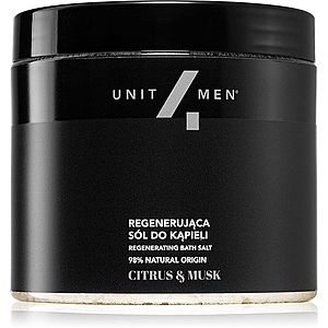 Unit4Men Bath Salt Citrus & Musk soľ do kúpeľa s regeneračným účinkom 700 g vyobraziť