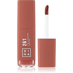 3INA The Longwear Lipstick dlhotrvajúci tekutý rúž odtieň 261 - Dark nude 6 ml vyobraziť