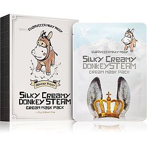 Elizavecca Milky Piggy Silky Creamy Donkey Steam Mask sada plátenných masiek pre výživu a hydratáciu 10x25 ml vyobraziť