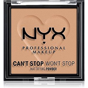 NYX Professional Makeup Can't Stop Won't Stop Mattifying Powder zmatňujúci púder odtieň 06 Tan 6 g vyobraziť
