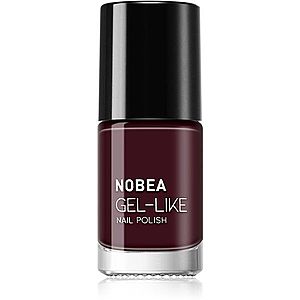 NOBEA Day-to-Day Gel-like Nail Polish lak na nechty s gélovým efektom odtieň Almost black #N18 6 ml vyobraziť