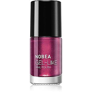 NOBEA Metal Gel-like Nail Polish lak na nechty s gélovým efektom odtieň royal purple #N11 6 ml vyobraziť