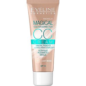 Eveline Cosmetics Magical Colour Correction CC krém SPF 15 odtieň 50 Light Beige 30 ml vyobraziť