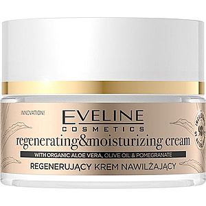 Eveline Cosmetics Organic Gold regeneračný a hydratačný krém s aloe vera 50 ml vyobraziť