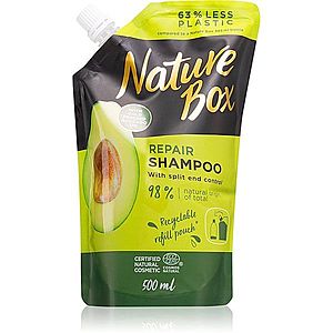 Nature Box Avocado hĺbkovo regeneračný šampón na rozstrapkané končeky vlasov náhradná náplň 500 ml vyobraziť