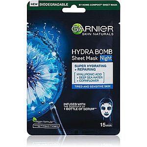 Garnier Skin Naturals Hydra Bomb vyživujúca plátienková maska na noc 28 g vyobraziť