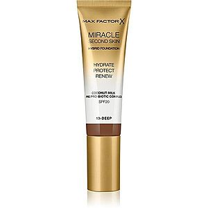 Max Factor Miracle Second Skin hydratačný krémový make-up SPF 20 odtieň 13 Deep 30 ml vyobraziť