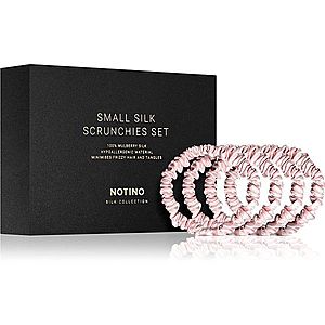 Notino Silk Collection Small Scrunchie Set súprava hodvábnych gumičiek do vlasov Pink odtieň vyobraziť