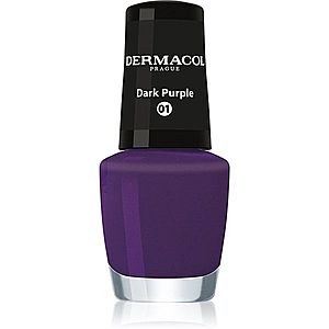 Dermacol Mini lak na nechty odtieň 01 Dark Purple 5 ml vyobraziť