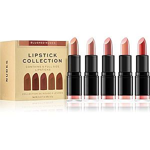 Revolution PRO Lipstick Collection saténový rúž darčeková sada odtieň Blushed Nudes 5x3, 2 g vyobraziť