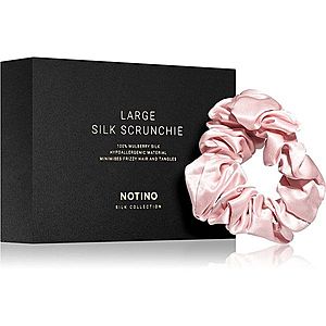 Notino Silk Collection Large scrunchie hodvábna gumička do vlasov Pink 1 ks vyobraziť