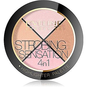 Eveline Cosmetics Strobing Sensation paletka rozjasňovačov 12 g vyobraziť