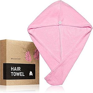 BrushArt Home Salon Hair towel uterák na vlasy Pink vyobraziť