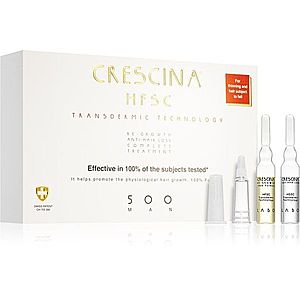 Crescina Transdermic 500 Re-Growth and Anti-Hair Loss starostlivosť pre podporu rastu a proti vypadávaniu vlasov pre mužov 20x3, 5 ml vyobraziť