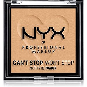 NYX Professional Makeup Can't Stop Won't Stop Mattifying Powder zmatňujúci púder odtieň 05 Golden 6 g vyobraziť