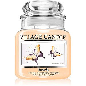 Village Candle Butterfly vonná sviečka (Glass Lid) 389 g vyobraziť
