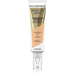 Max Factor Miracle Pure Skin dlhotrvajúci make-up SPF 30 odtieň 32 Light Beige 30 ml vyobraziť