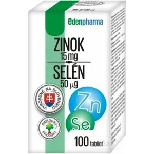 EDENPharma ZINOK 15 mg + SELÉN 50 µg vyobraziť