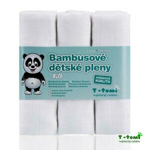 T-tomi Bambusové bio plienky, biele vyobraziť