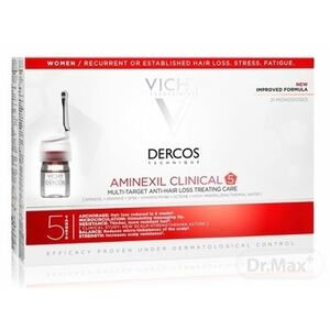 VICHY Dercos Aminexil Clinical 5 Multiúčelová kúra proti vypadávaniu vlasov pre ženy 21 x 6 ml vyobraziť