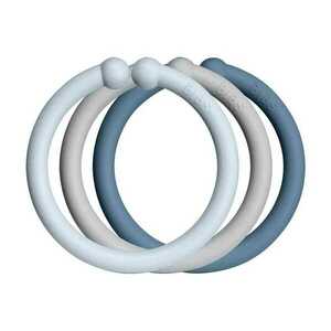 BIBS Loops krúžky baby blue/cloud/petrol vyobraziť