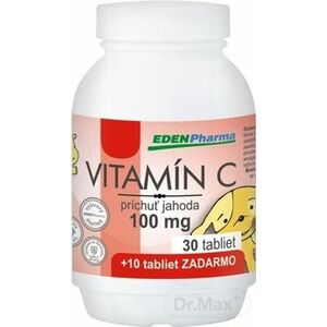 EDENPharma VITAMÍN C 100 mg príchuť jahoda vyobraziť